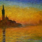 Coucher de soleil a Venise monet-claude-106