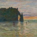 « Coucher de soleil à Etretat » Claude Monetimages